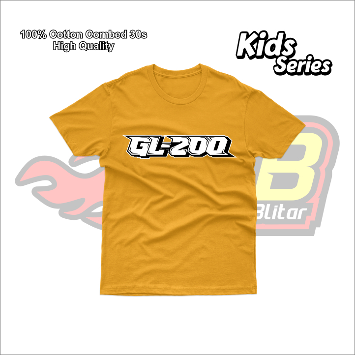 Baju Kaos Anak GL200 Racing Katun Combed Sound Balap Blitar