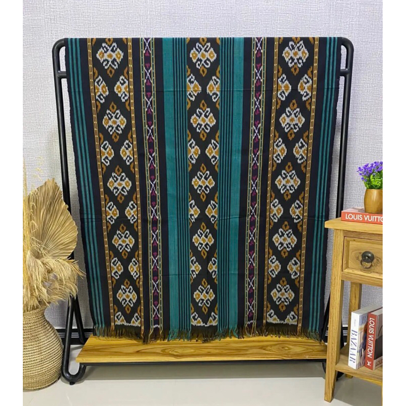 kain tenun blanket- motif hijau series