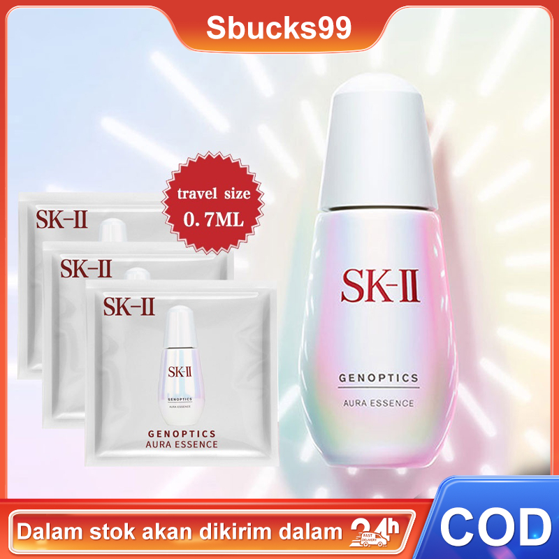 SK2 SK-II SK II Genoptics Spot Essence 0.7ml Aura Essence Sampel SKII Travel Size 3PCS/1PCS