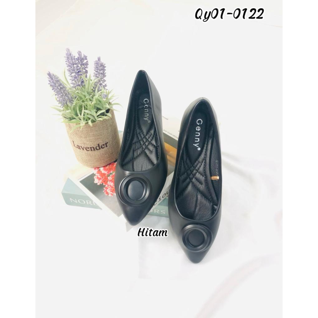 GENNY SEPATU FLAT GENNY WANITA KERJA IMPORT (QY01-0122)