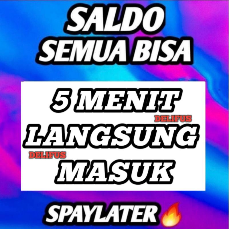 

TOPUP STICKER SALDO E-WALLET 200-1000