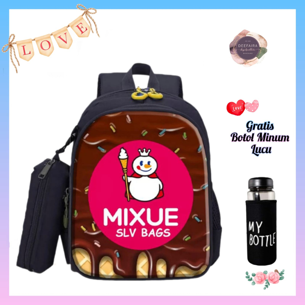 Tas Sekolah Anak Terlaris Model M11 Xue Gratis Botol Minum Untuk Anak Paud Tk &amp; Sd