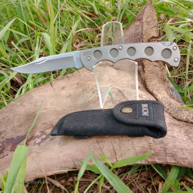 Buck 560 Titanium Hunting Knife ex 186 Tactical light weight knive made in USA