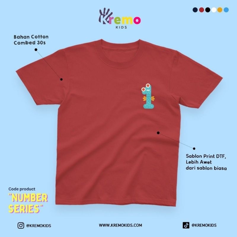 Kaos Anak Angka 1-10