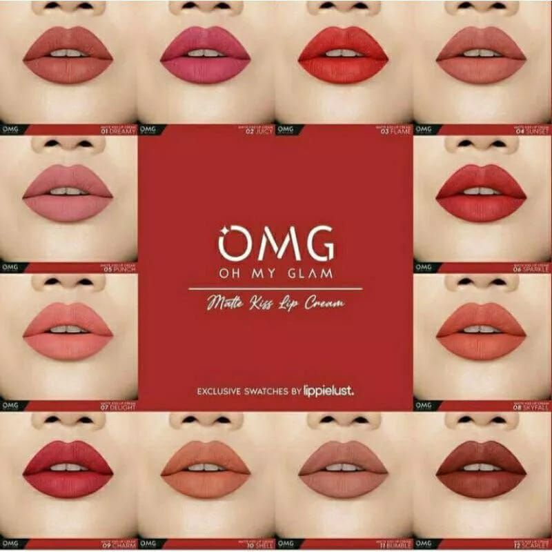 OMG Oh My Glow Kiss Lip Cream 3.5gr / Lipsrick Matte Kiss Cream