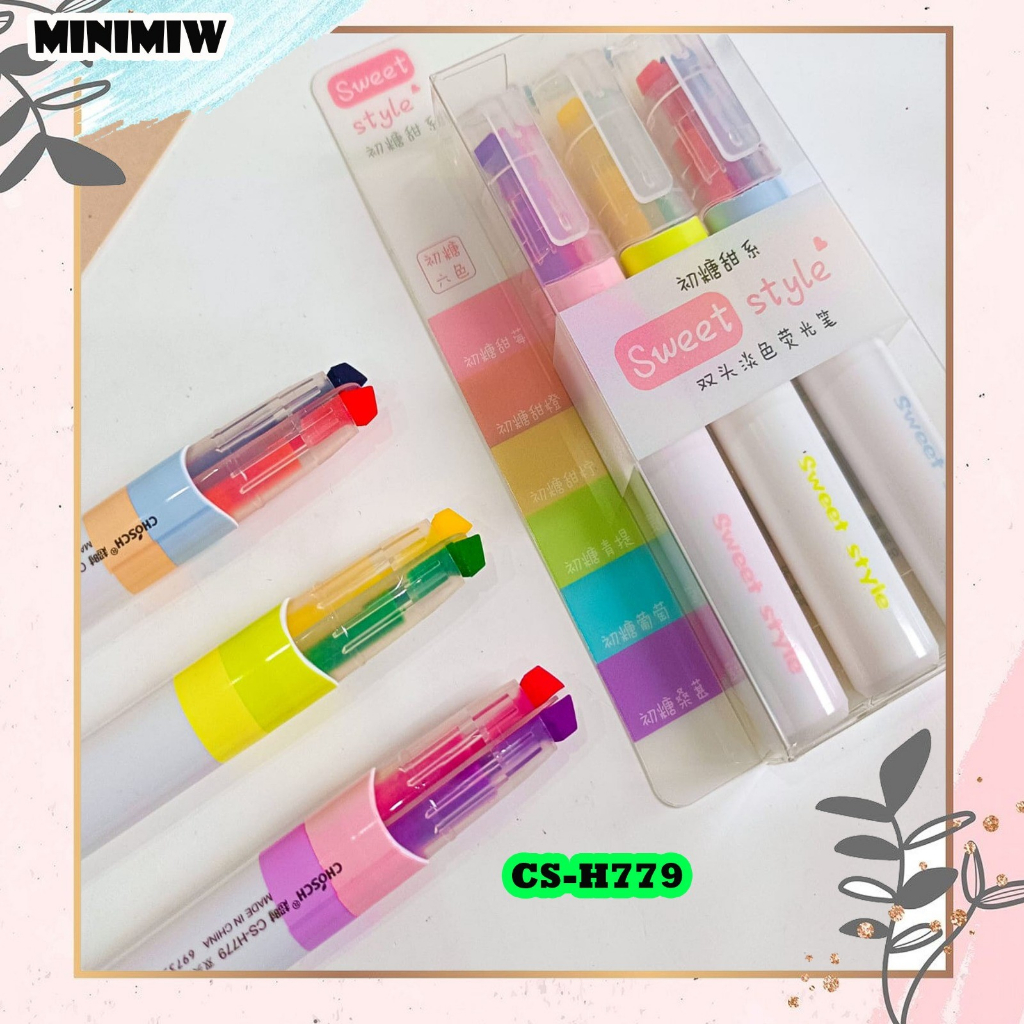 

STABILO SWEET STYLE 2 WARNA 1 BOX ISI 3 PCS CS-H779 ALAT TULIS UNIK IMUT MURAH SPIDOL WARNA