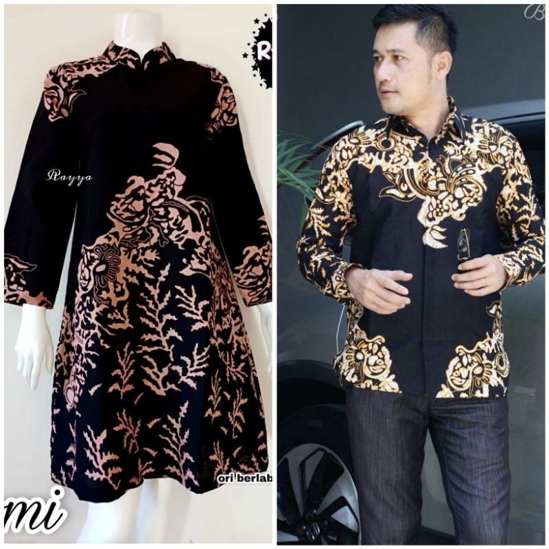 COUPLE BATIK MAHADEWI. DRESS BATIK BROKAT