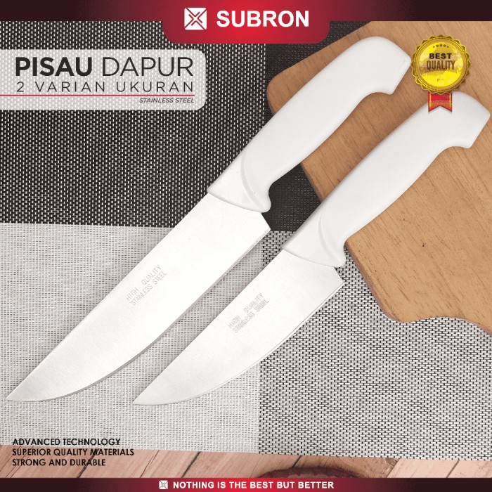 Pisau Dapur Gagang Putih - SUBRON