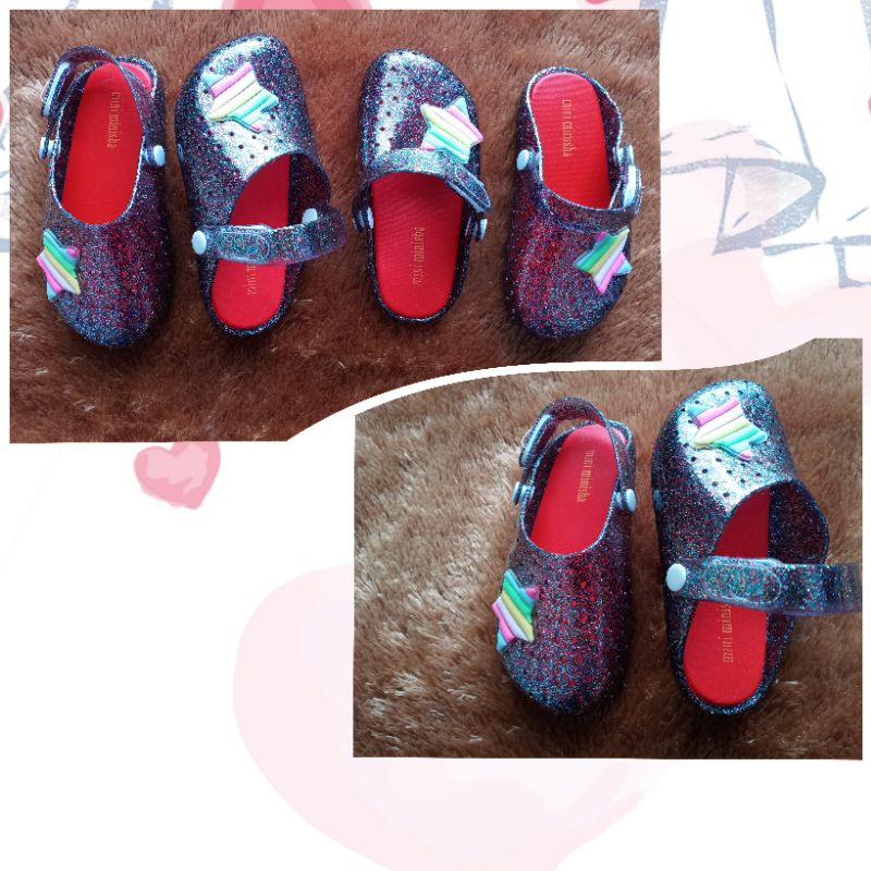 Sandal Minisha anak star rainbow nobrand (24-29)