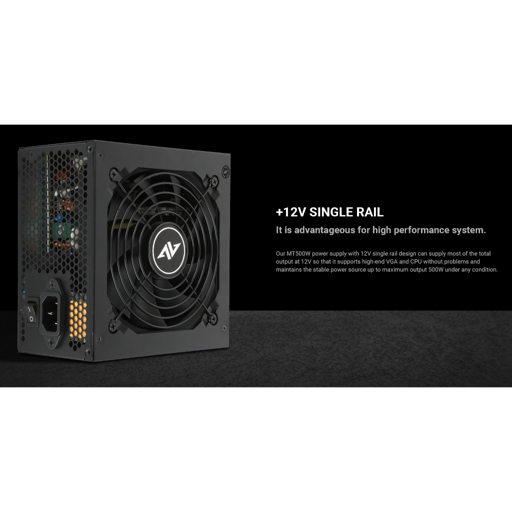 Power Supply AbkoNcore MIGHTY 500 500W Full Modular 80+