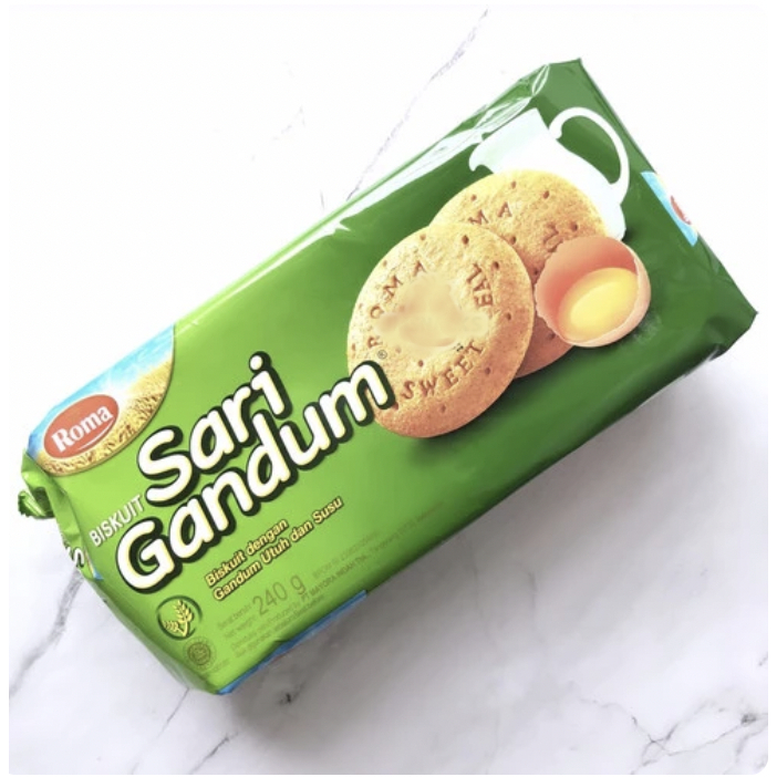 

Roma Sari Gandum { 240gr } / Biskuit Susu Family Pack