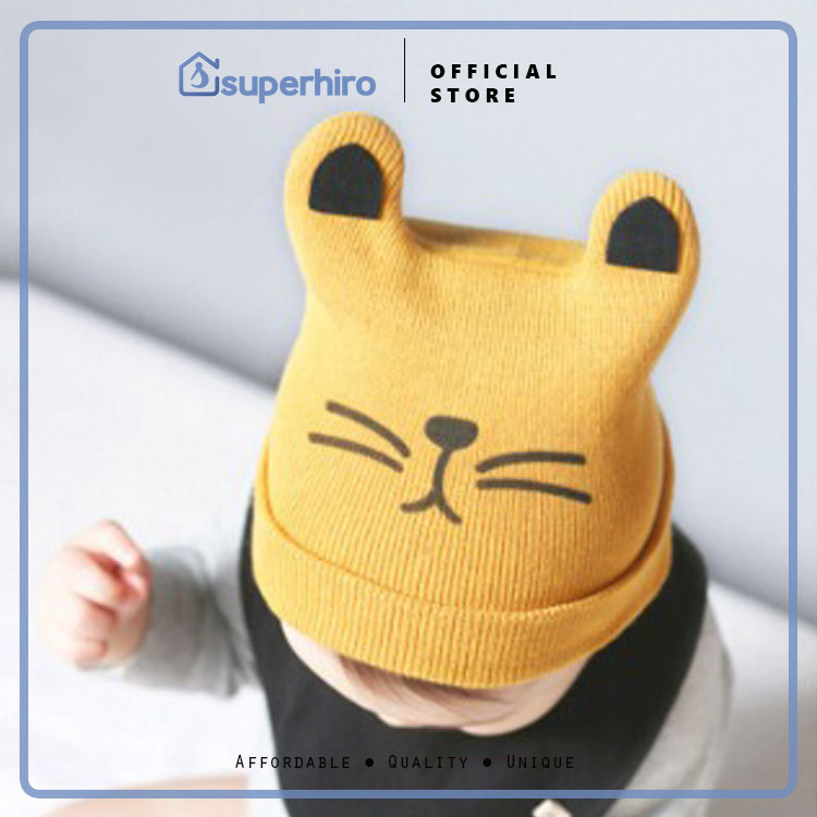 Bear Baby Topi Kupluk Lucu Anak Bayi / Knitting Hat Korean Style