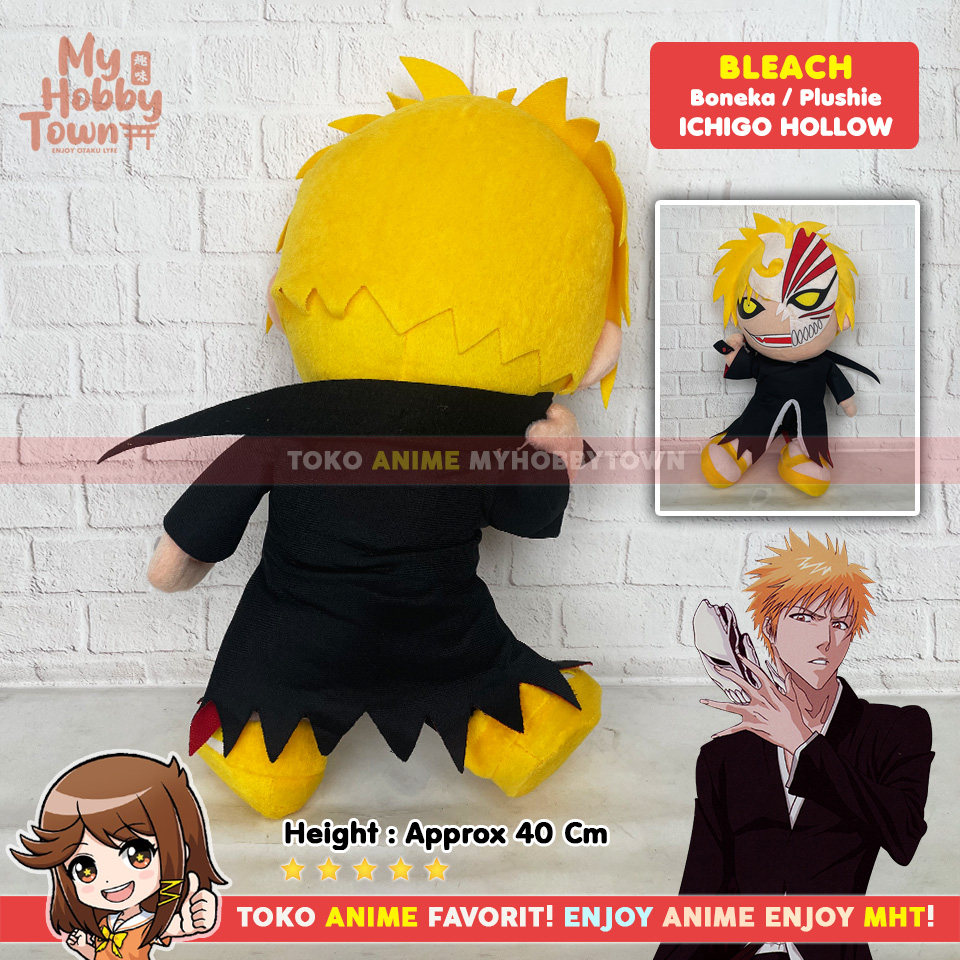 Boneka Anime Plushie Plush Bleach Ichigo Kurosaki Bankai Hollow