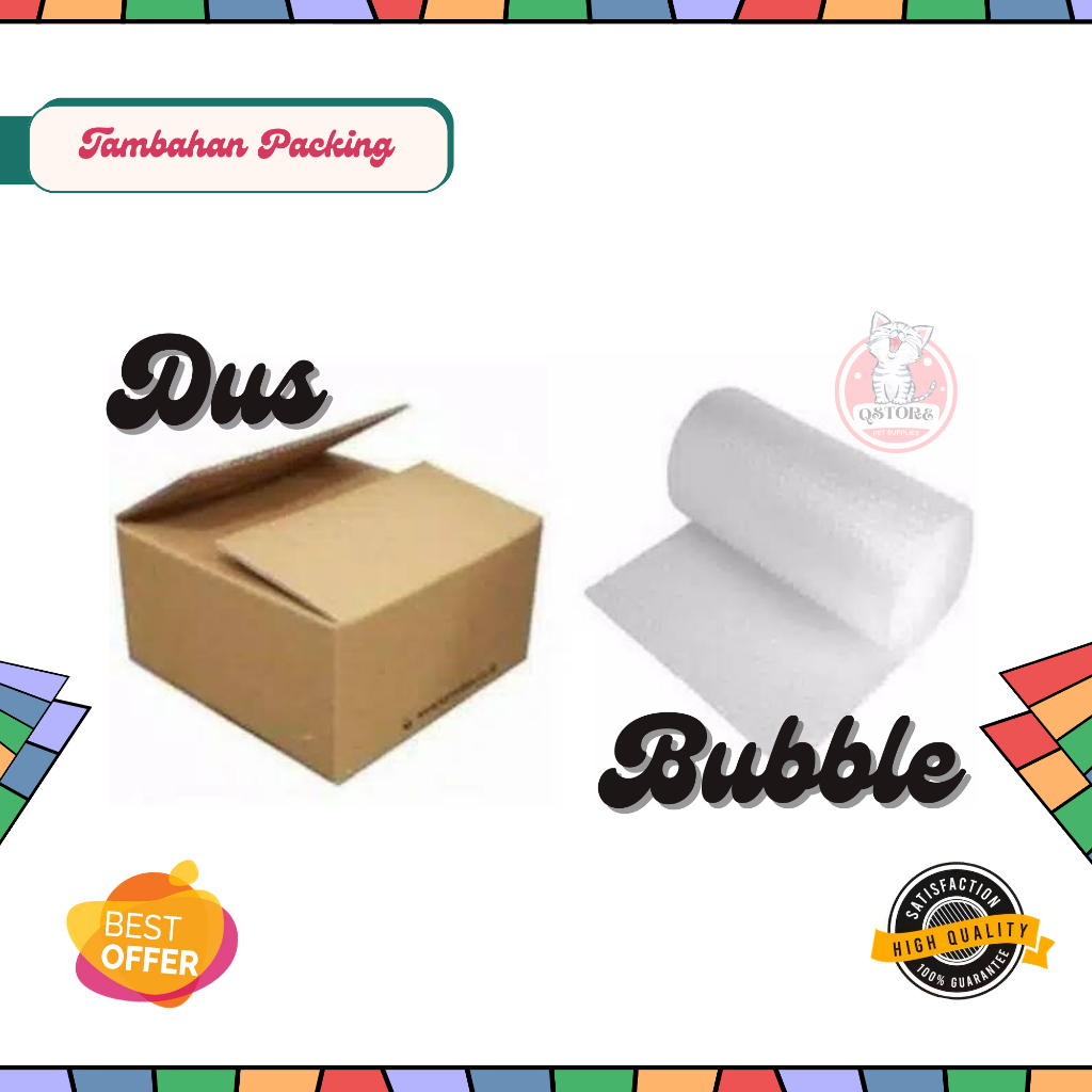 

Tambahan Packing Dus dan Bubble Wrap