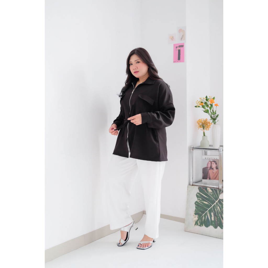 BIGWELL SILVANA BLOUSE - ATASAN WANITA BIGSIZE - BAJU WANITA JUMBO