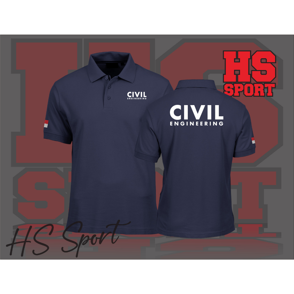 POLO CIVIL ENGINEERING - BAJU POLO TSHIRT - BAJU POLO KERAH CIVIL ENGINEERING