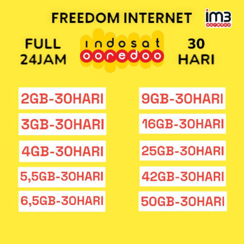 PAKET DATA INDOSAT