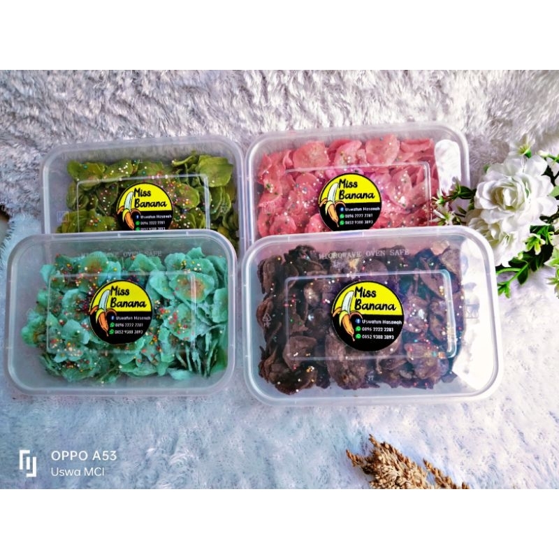 

Keripik Pisang Coklat Lumer Varian Rasa Box 500ML