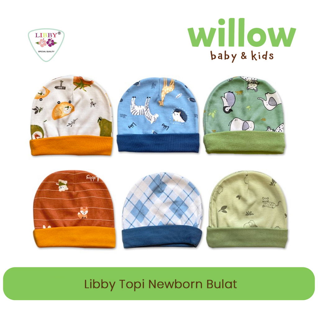 Aksesoris Topi Bayi - Libby Topi New Born Bulat Terrace Story Series