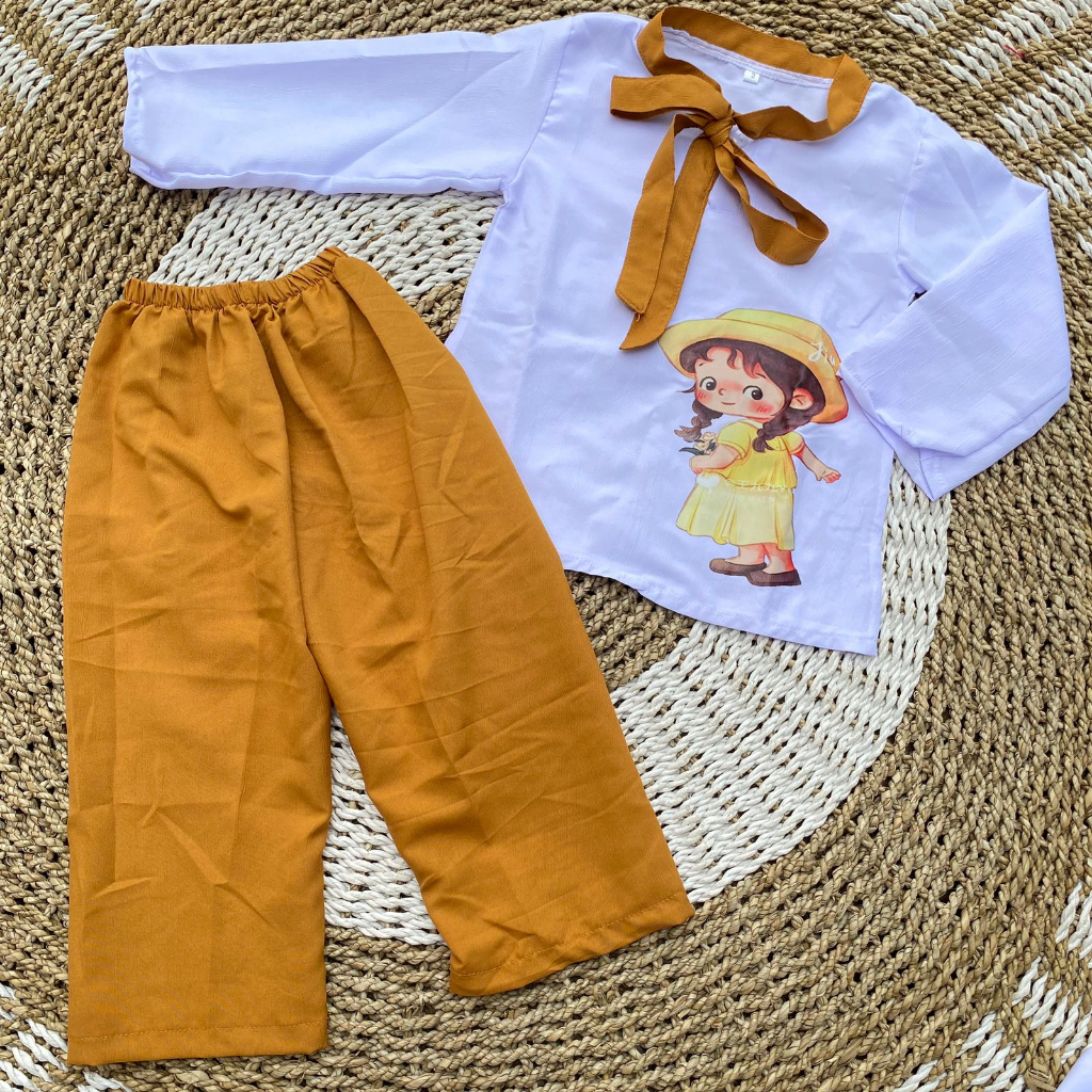 Setelan anak perempuan oneset anak perempuan 2-3 tahun oneset crinkcle kekinian ASYAM BABY