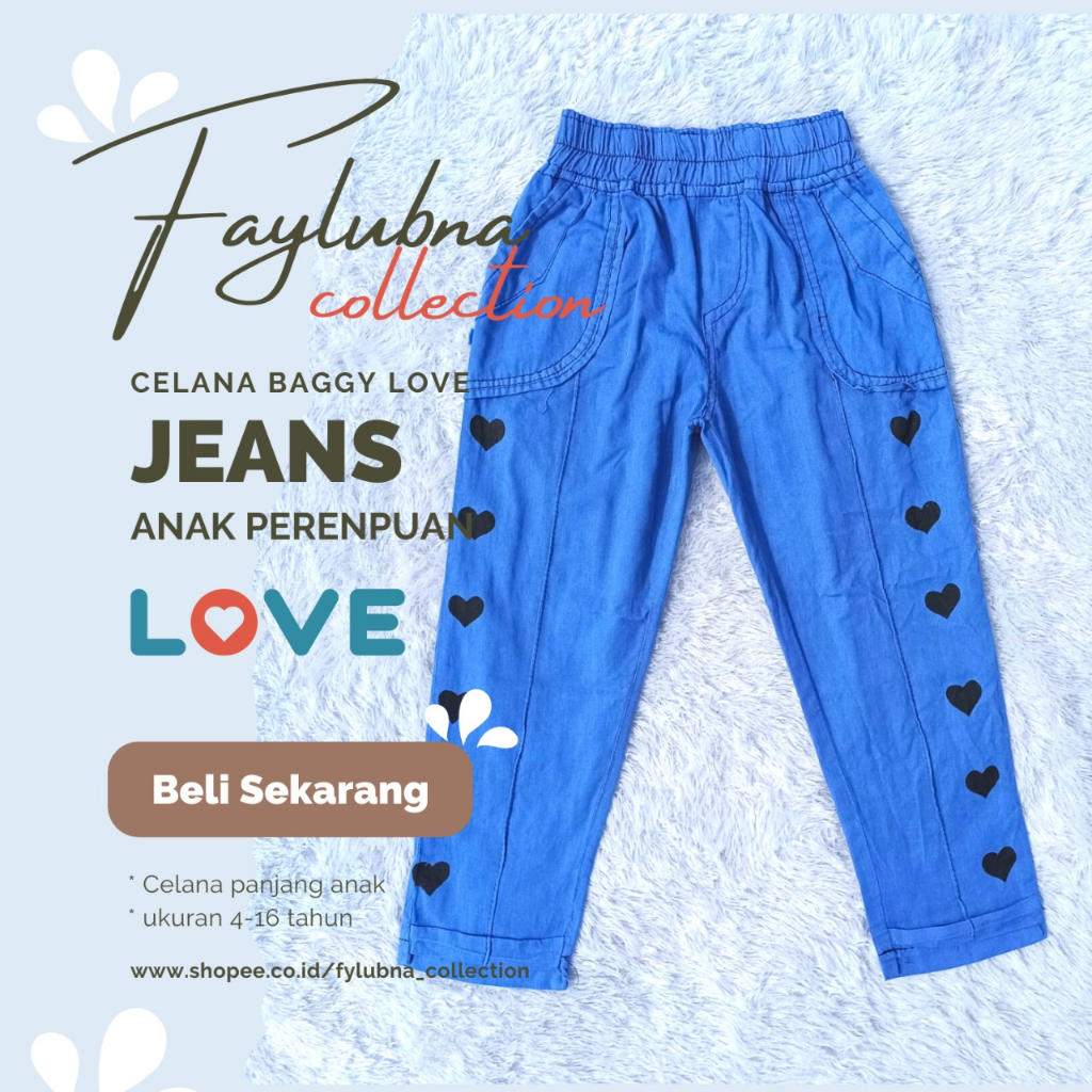 CELANA LOL JEANS ANAK PEREMPUAN 4-10 Tahun / CELANA JEANS ANAK / CELANA LOL ANAK PEREMPUAN / CELANA JEANS ANAK / KOLOR JEANS ANAK PEREMPUAN / CELANA LOL / KOLOR JINS / CELANA JEANS ANAK