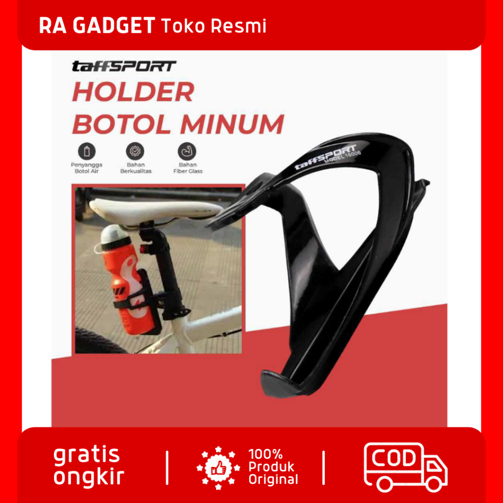 Holder Botol Minum Sepeda Adjustable MTB Aluminium Jepit Kuat / Holder Dudukan Wadah Stand Botol air