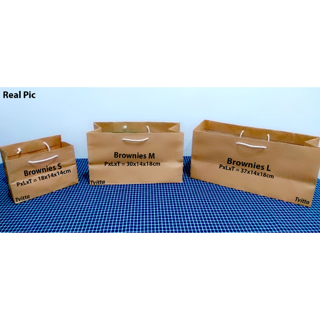 

PaperBag Polos Kraft | Paper bag Coklat Model Persegi