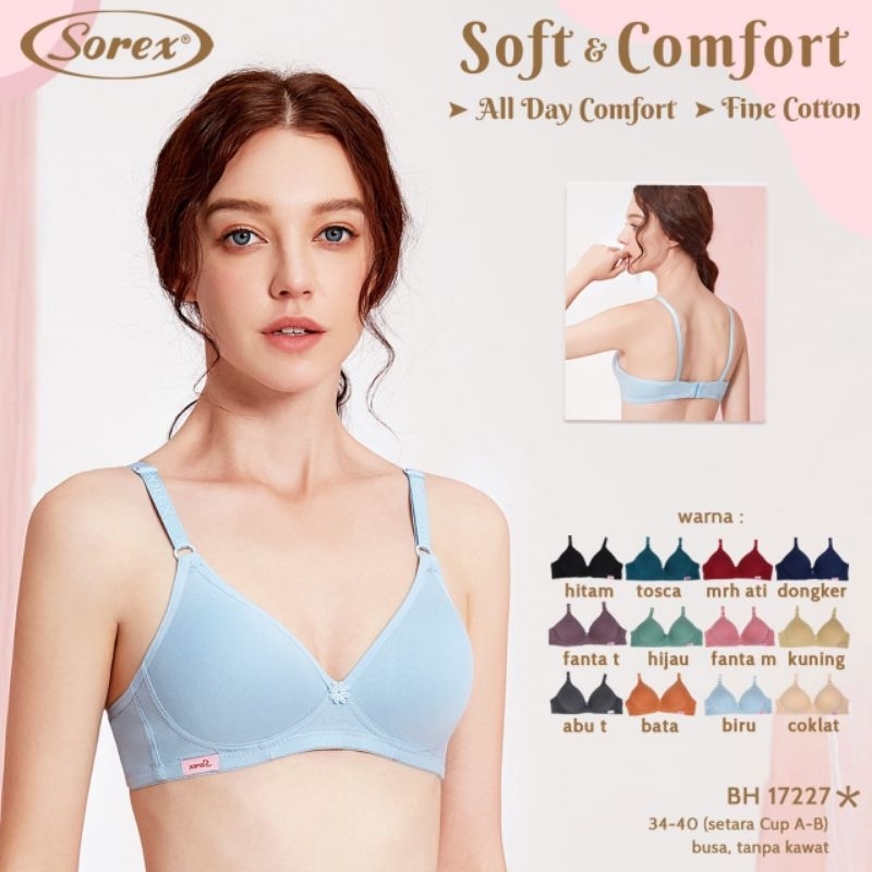 bra sorex tanpa kawat busa tipis kode 17227