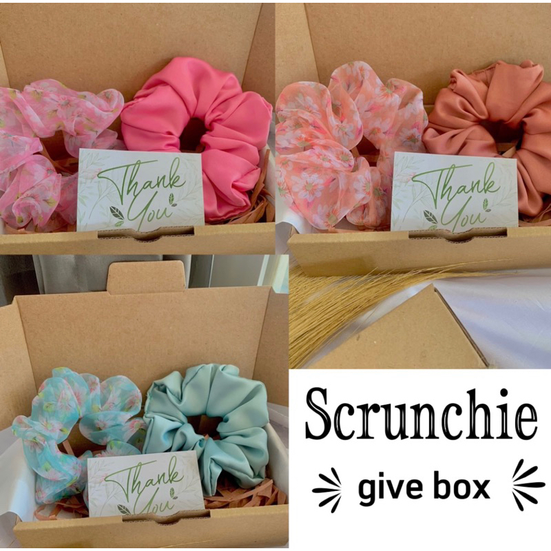 Allthinghair - HAMPERS SCRUNCHIE - paket scrunchie - koreanscrunchie- scrunchie aestetik - kado wani