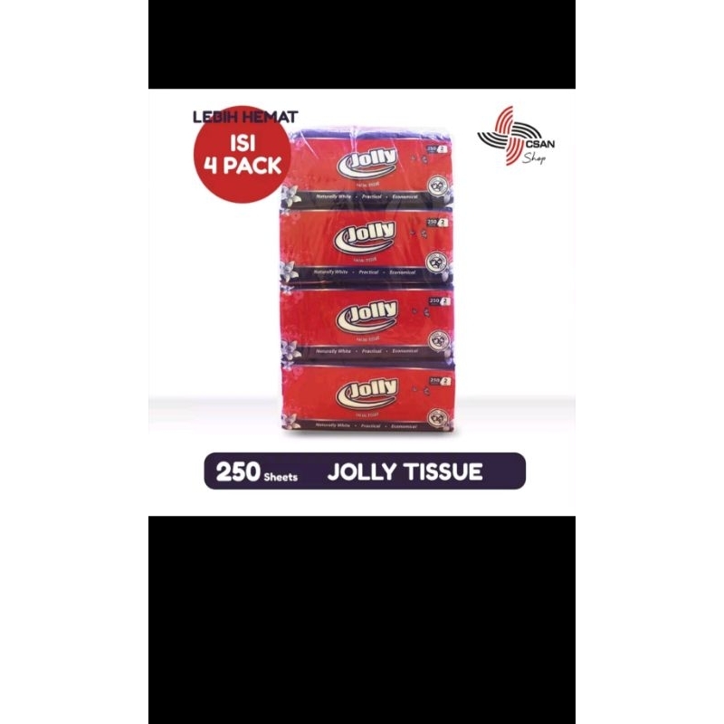 Tissue Jolly murah tebal 250 Sheets