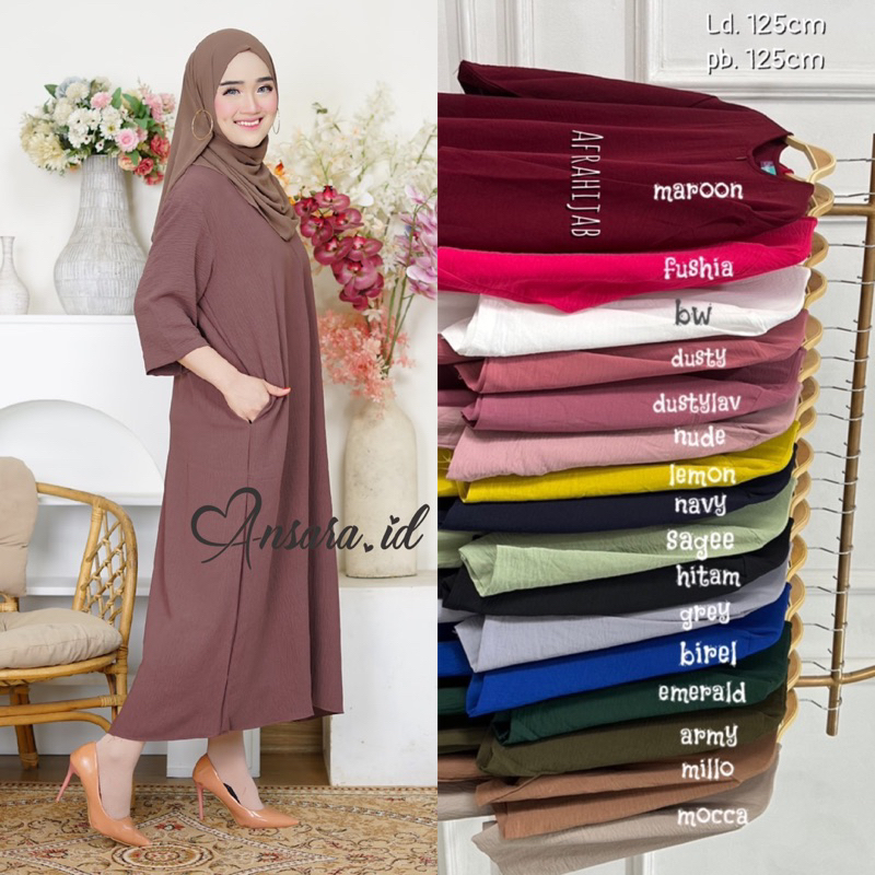 Ansara midi dress crinkle airflow