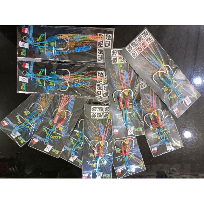 Umpan Mata kail pancing jig assist hook jig double kail