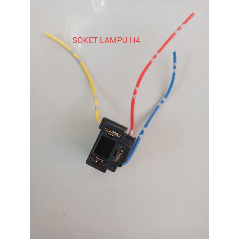 SOKET LAMPU SOKET BOHLAM HALOGEN H4(HARGA 1 PCS)