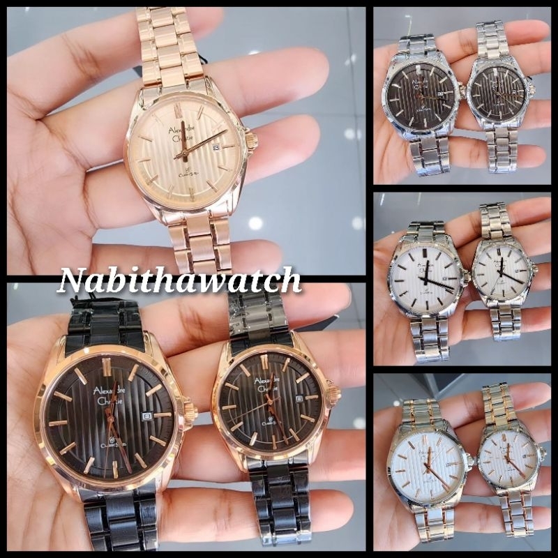 Jam Tangan Couple Alexandre Christie Classic Steel AC8686 New 8686 Original Garansi Resmi