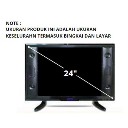 {PACKING KAYU} WEYON TV LED 24 INCH DIGITAL FULL HD Garansi 1 Tahun MONITOR CCTV