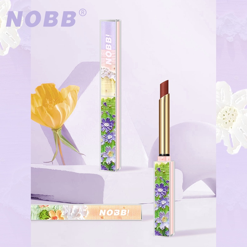 NOBB！Oil Painting Velvet Air Lipstick Matte Lasting Moisturizing Small Square Tube Lip Cream N23503