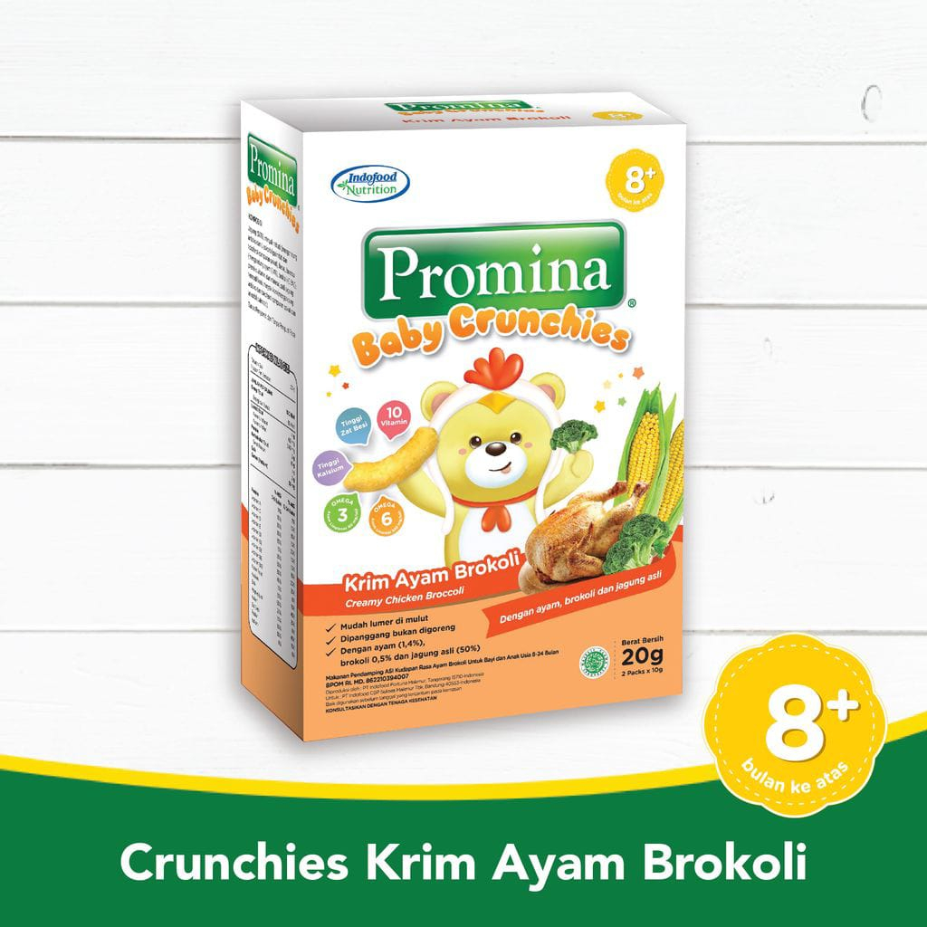 Promina Baby Crunchies Krim Ayam Brokoli 20 g x 1