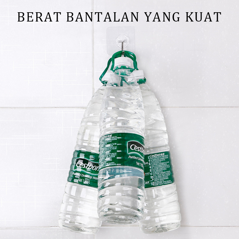 Transparan Patch Hook Gantungan Multifungsi Magic Hook Hanger Hiasan Dinding