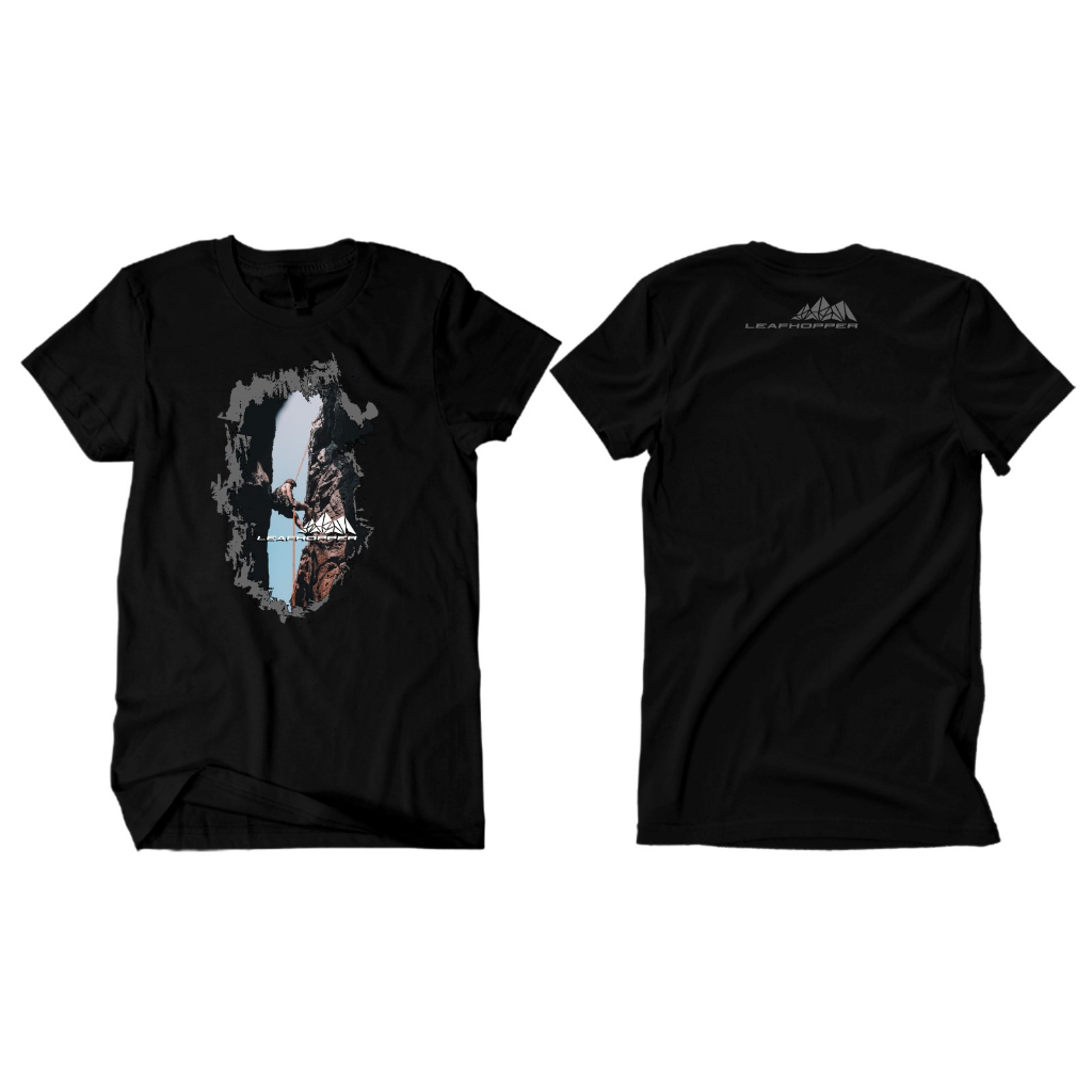 Kaos Distro Premium Black tshirt LEAFHOPPER