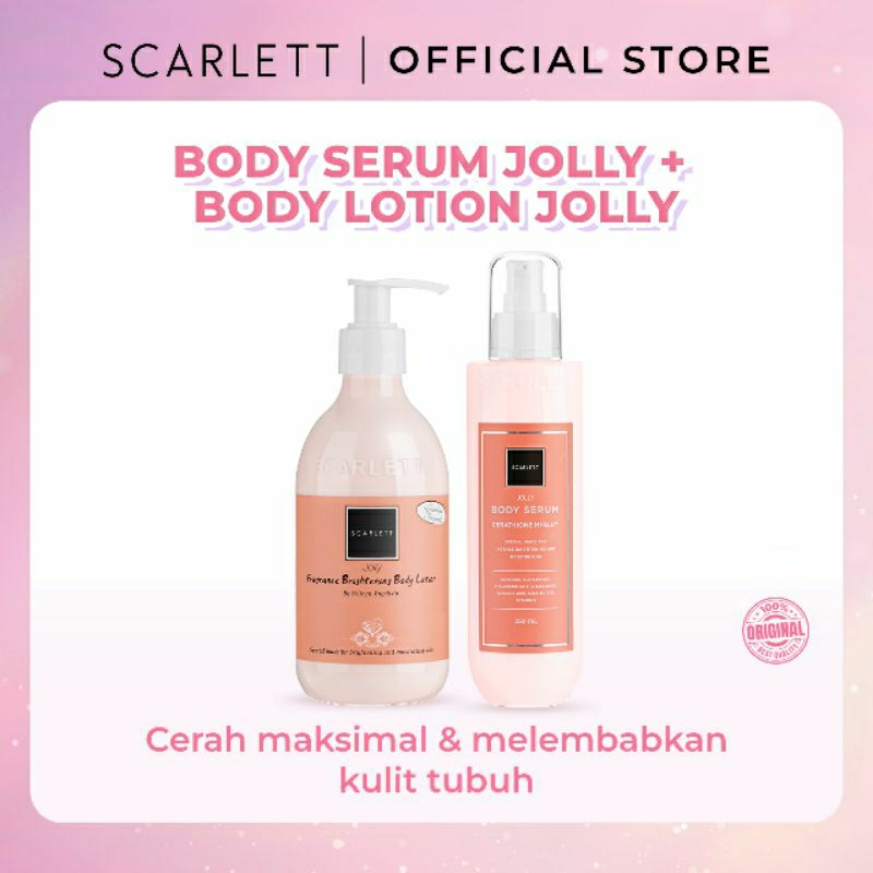 PAKET BANDLE SCARLETT BODY LOTION BODY SERUM JOLLY CHARMING