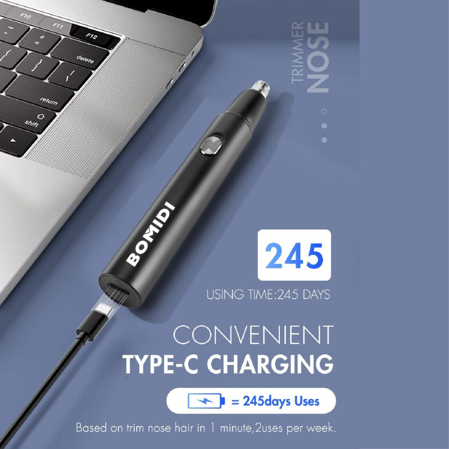BOMIDI NT1 Electric Shaving Hair Nose Eyebrow Trimmer Pemangkas Alat Cukur Rambut Bulu Hidung Portable Washable Cleaner Tool