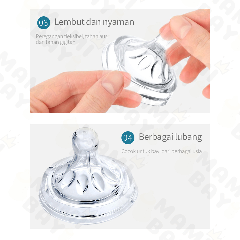 OKEYI Dot bayi pengganti BPA free dot  leher lebar