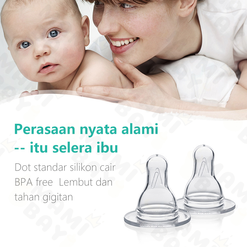 Mamibayi Silicone Nipple Dot Bulat Bayi 3.7 cm BPA Free