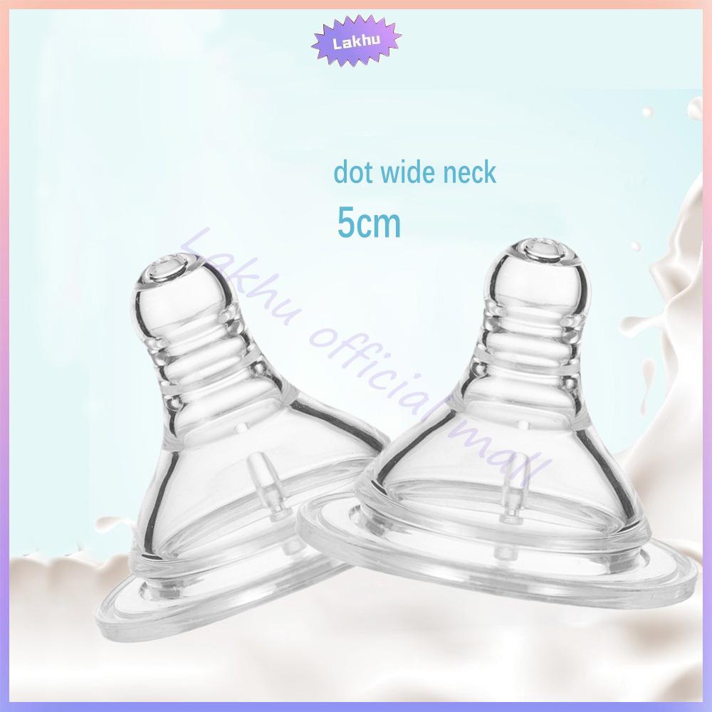 Lakhu 5cm dot wide neck/dot bayi empeng bayi silikon bpa free