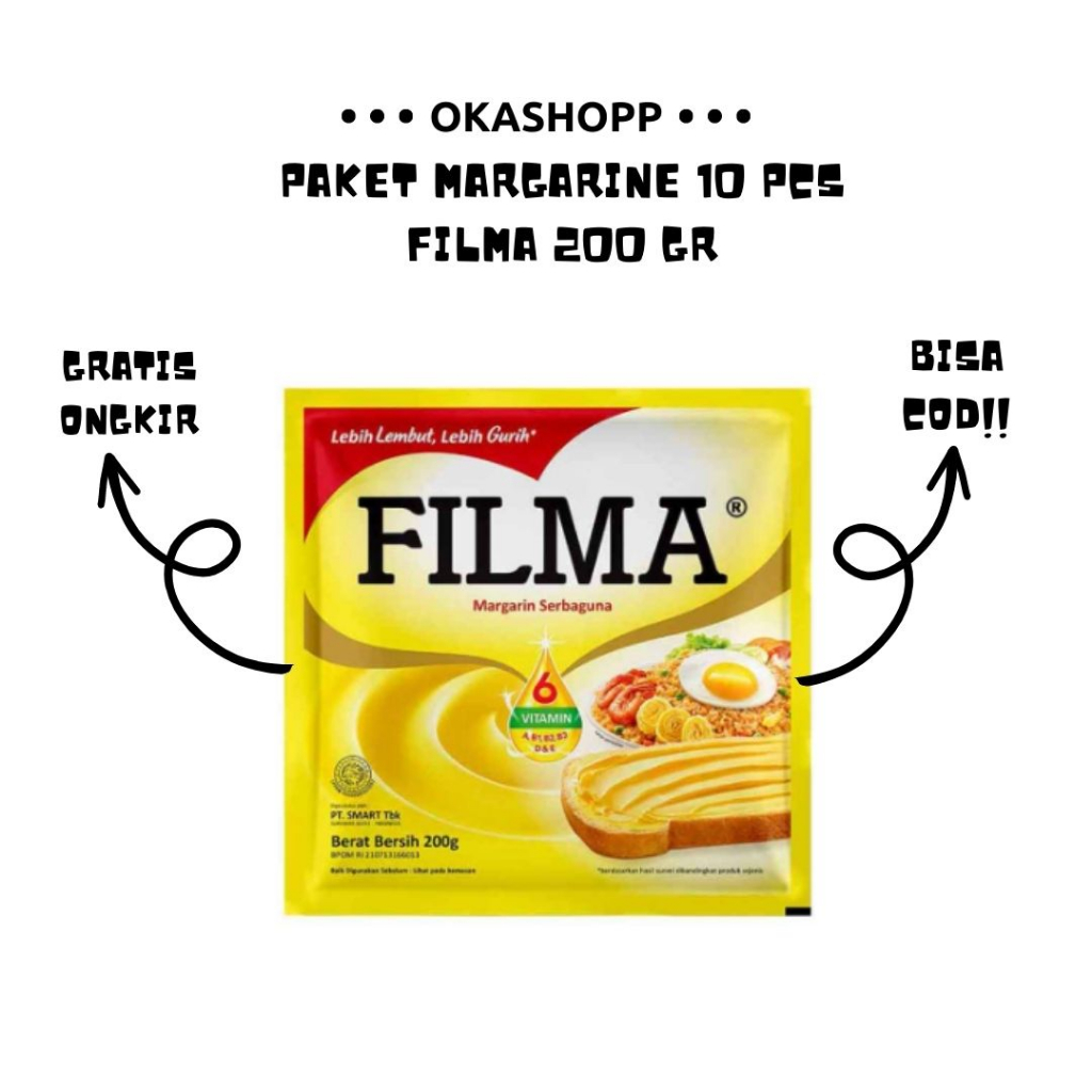 

Filma Margarin Mentega Serbaguna 200 Gram