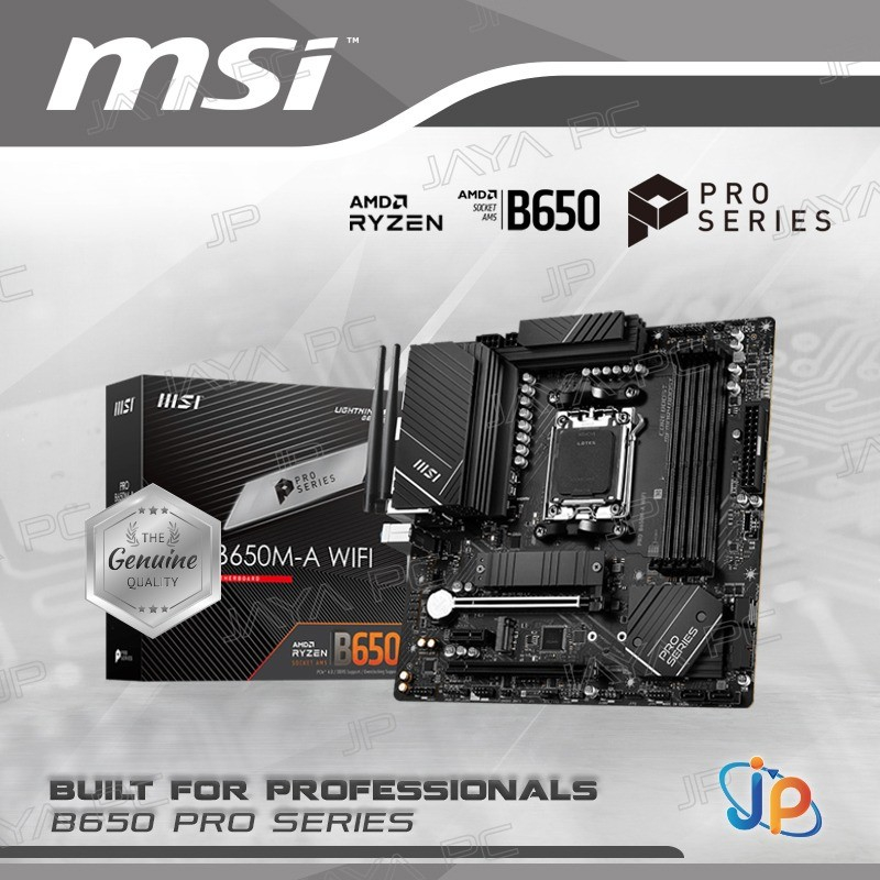 Motherboard MSI PRO B650M-A WIFI (AM5, AMD, B650, DDR5, USB3.2, SATA3)