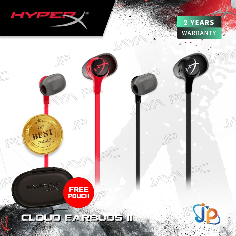 HyperX Gaming Headset Cloud Earbuds II - Earphone With Mic