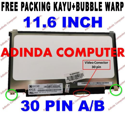 LCD LED 11.6 30 pin atas bawah