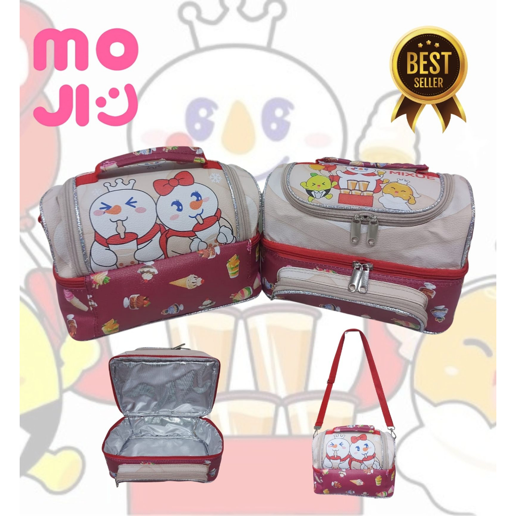 Tas Bekal Anti Air Makanan Elegan Aluminium Foil - Tas Bekal Motif Mixue