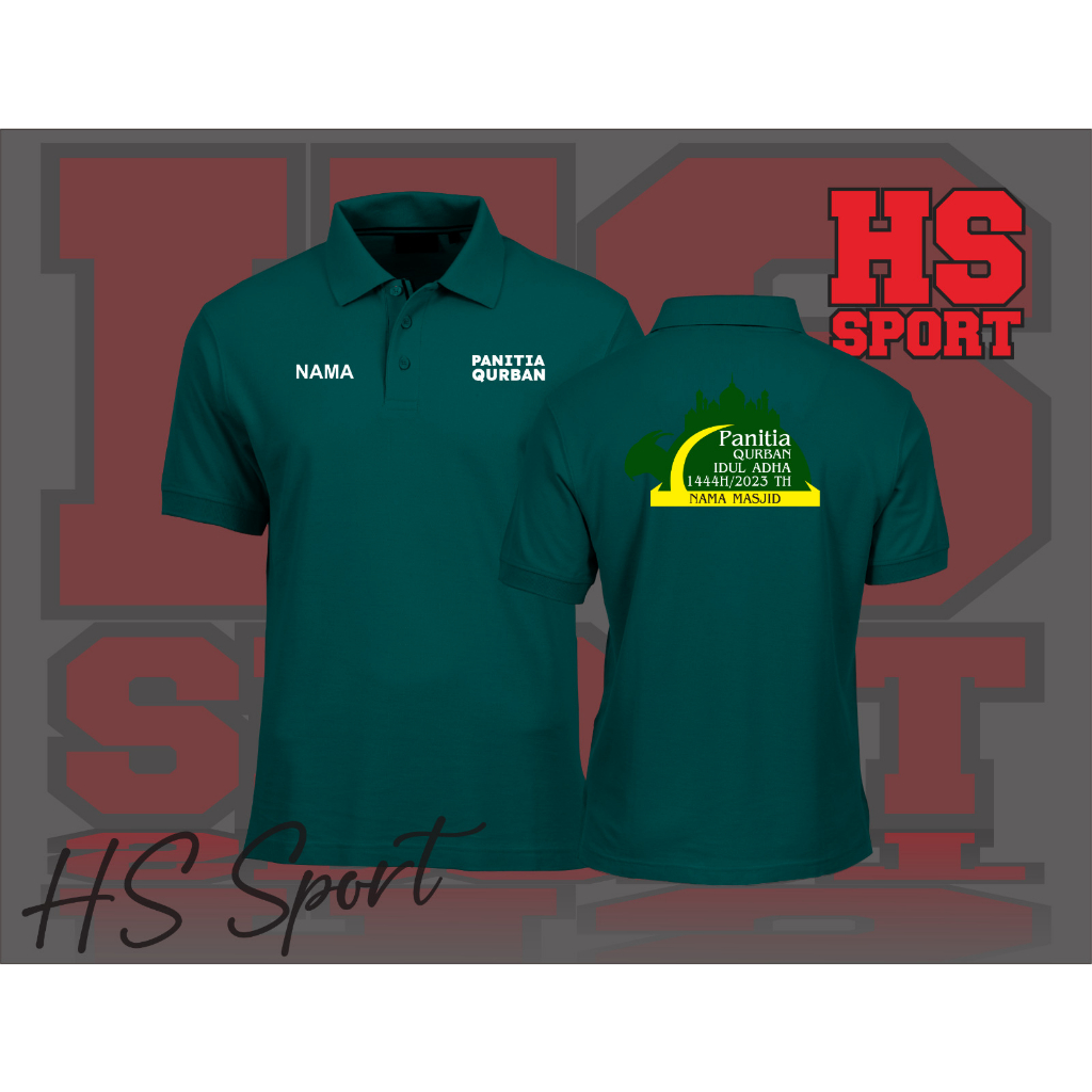 POLO PANITIA QURBAN IDUL ADHA 1444H - BAJU POLO TSHIRT - BAJU POLO KERAH